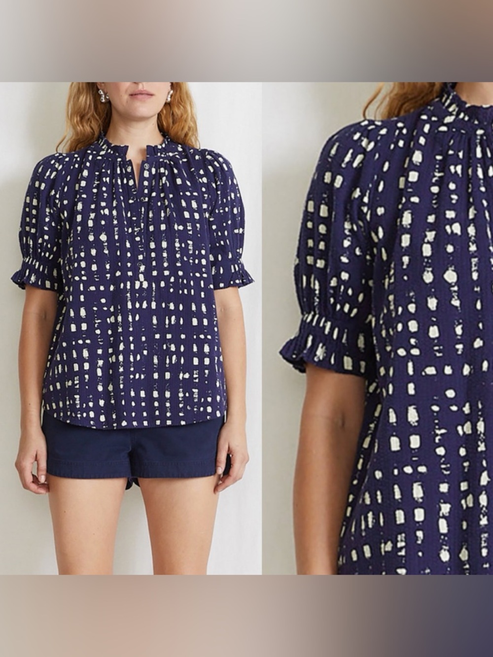 Apiece Apart Los Altos Top Short Sleeves  Cotton Size XS $245